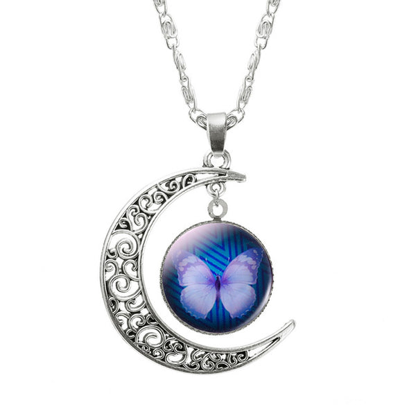 Moon Butterfly Necklace