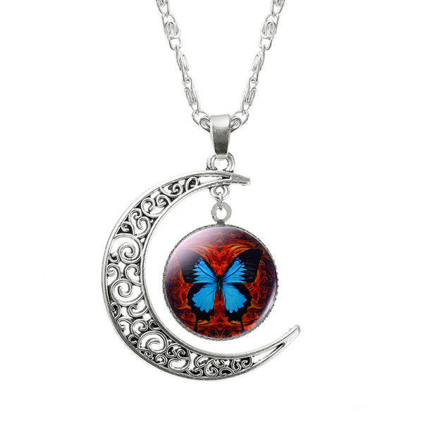 Moon Butterfly Necklace