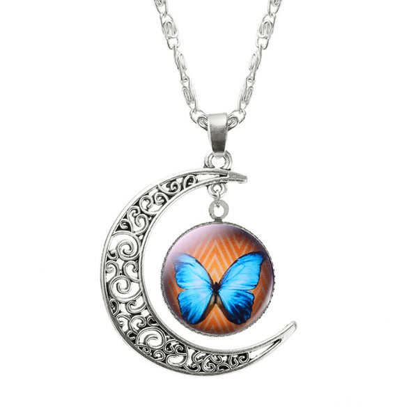 Moon Butterfly Necklace