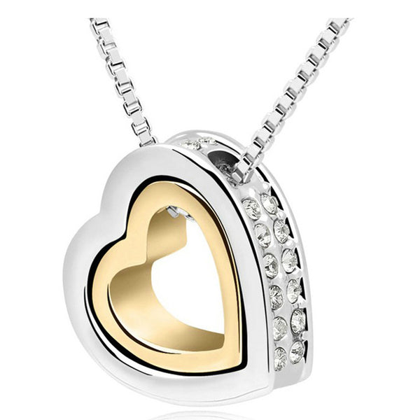 Double Layer Heart Necklace